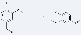4-Fluoro-3-methoxy-benzaldehyde is prepared by reaction of 4-fluoro-3-methoxybenzyl alcohol.